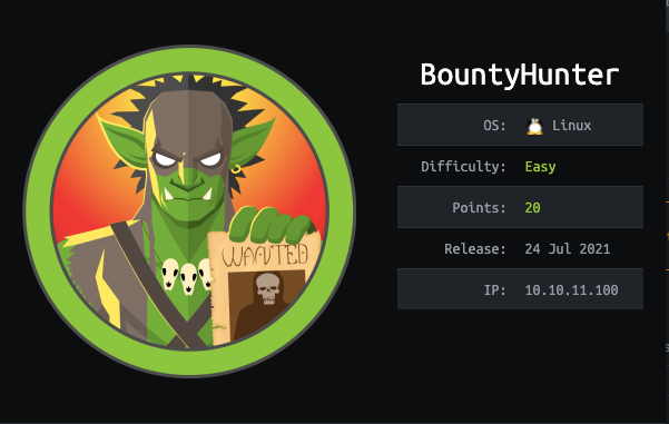 HTB Write-up | BountyHunter